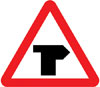 T-junction ahead (right)