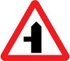 Side road ahead (left)