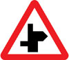 Staggered junction ahead (left/right)
