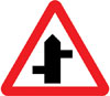 Staggered junction ahead (left/right)