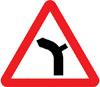 Junction on left bend ahead