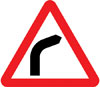 Bend ahead to the right