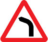 Bend ahead to the left