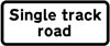 Road only wide enough for one line of vehicles