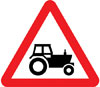 Agricultural vehicles likely to be in road ahead