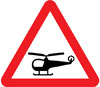 Low flying helicopters or sudden helicopter noise likely ahead