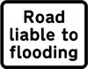 Road liable to flooding ahead