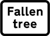 Fallen tree ahead